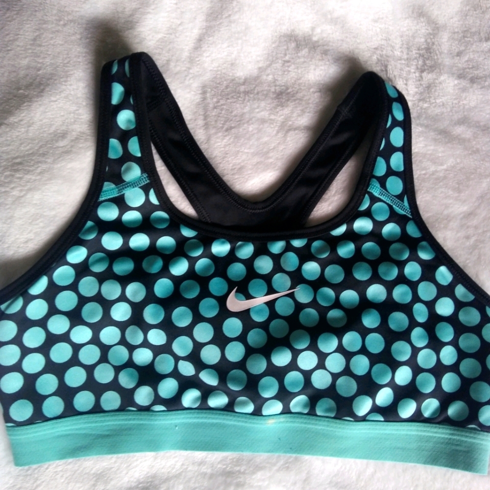 Nike dry fit sports bra blue